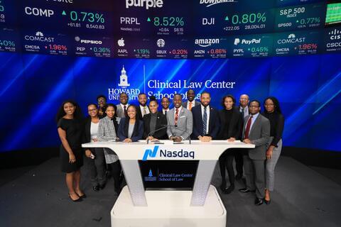 group of law students